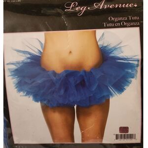 Leg Avenue Organza Layered Tutu A1705 Blue One Size Mini